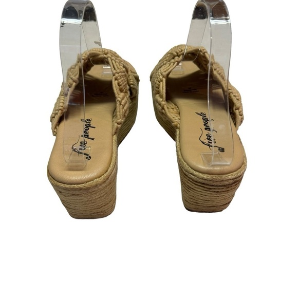 Free People Highline Espadrille Wedge Platform sandals in Natural Size 40 US 10 - Picture 6 of 8